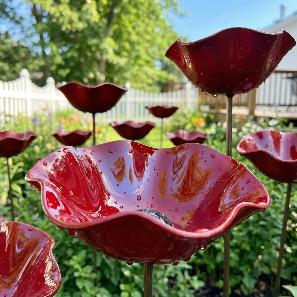 Theramenbae® 🔥🔥HOT SALE 50% OFF🎁 Handmade Metal Flower Garden Stake