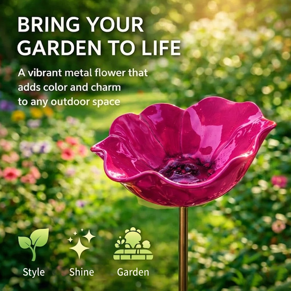 Theramenbae® 🔥🔥HOT SALE 50% OFF🎁 Handmade Metal Flower Garden Stake