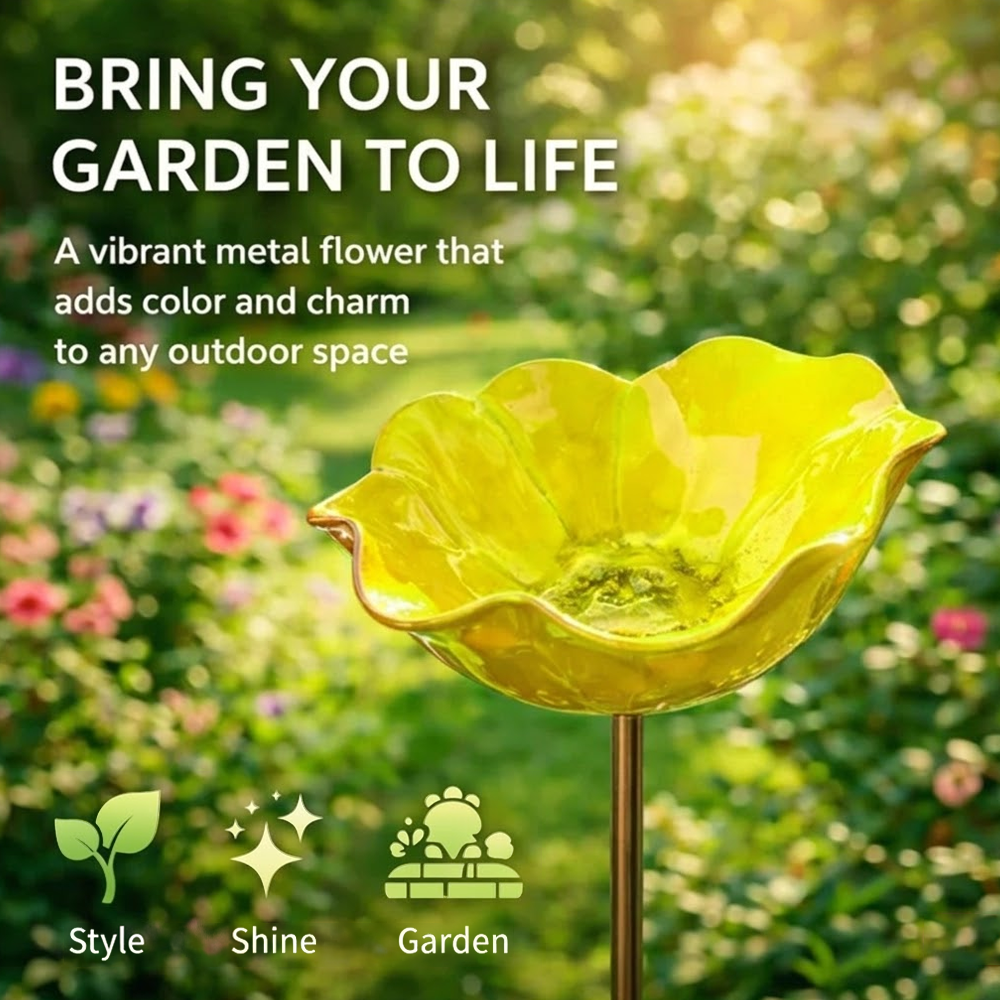 Theramenbae® 🔥🔥HOT SALE 50% OFF🎁 Handmade Metal Flower Garden Stake