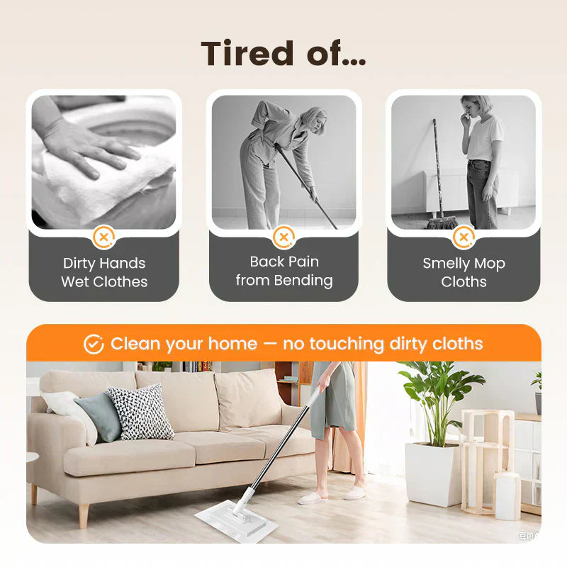 upsell-Hjmeta®🧹Disposable Dust Mop with 5 Reusable Cloths (Copy)