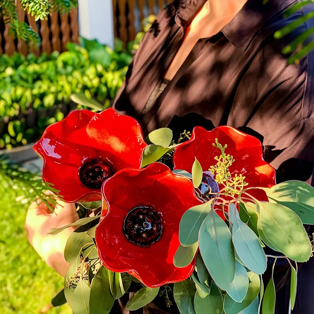 Theramenbae® 🔥🔥HOT SALE 50% OFF🎁 Handmade Metal Flower Garden Stake
